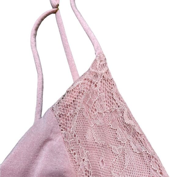 SAM EDELMAN Flowy Lacy Romper Pink Size Medium - Picture 8 of 9